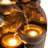 Outdoor Sculptural Fountain with Lights