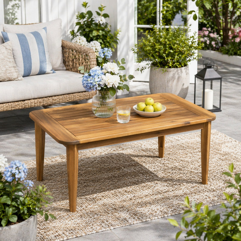 Table basse d'extérieur en bois d'acacia Westin