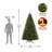 7.5ft Christmas Tree Artificial Full Xmas Trees,Green, for Holiday,Home,Office,Party Decoration, 2070 Branch Tips Metal Hinges & Foldable Base