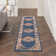 Tapis oriental en polypropylène bleu / brun tissé à la machine