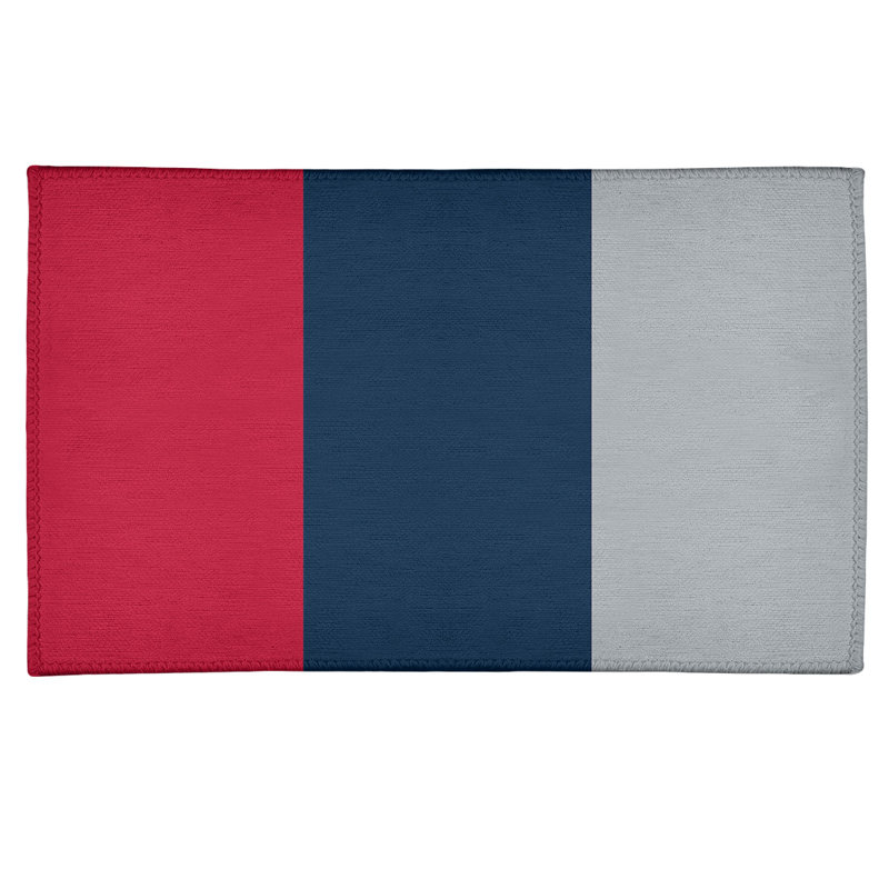 Tapis en poly-rayures de football new england, Rectangle 4 pi x 6 pi