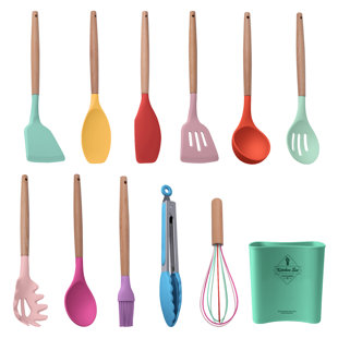2 Pcs Silicone Spoons for Cooking Heat Resistant, Hygienic Design Cooking  Utensi Mixing Spoons for Kitchen Cooking Baking Stirring Mixing Tools