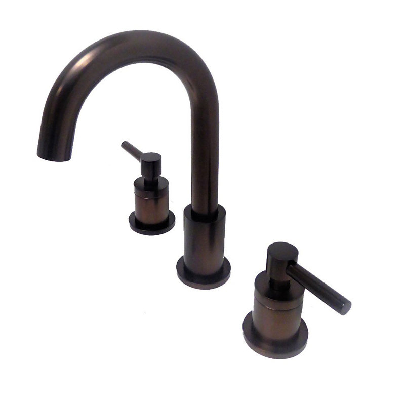 Lorraine Widespread and Mounting / Installation Required 2 -handle Bathroom Faucet with Drain Assembly, Oil Rubbed Bronze