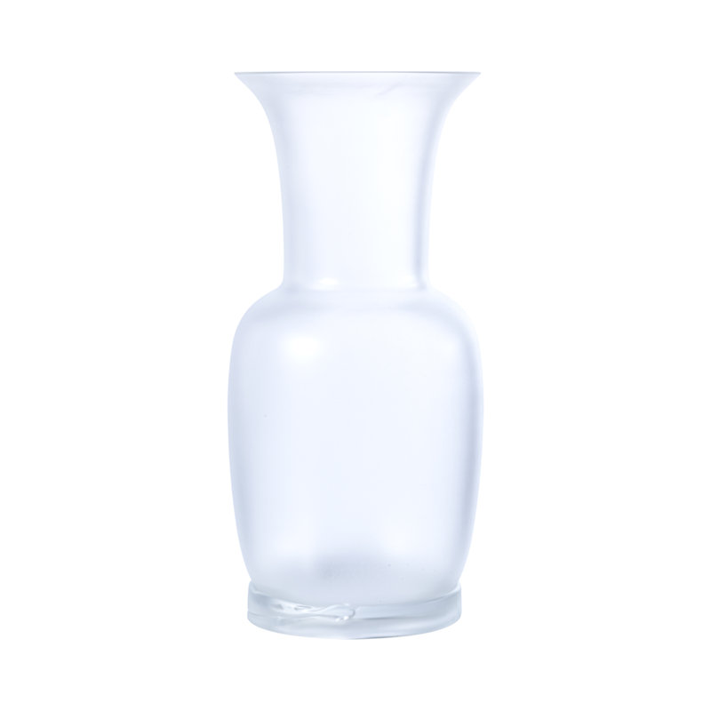 Venini Opalino Vase, 16.54" H x 7.87" W x 7.87" D, Amber