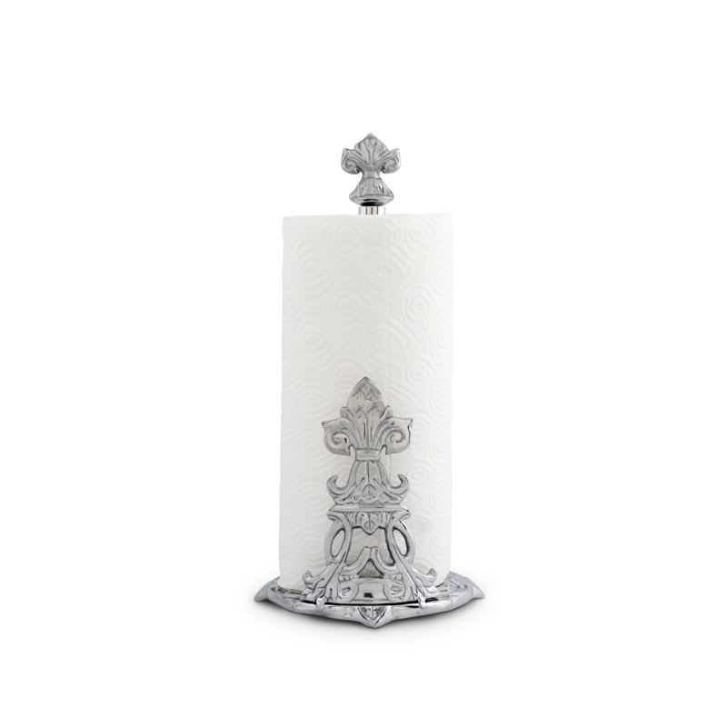 Fleur De Lis Metal Paper Towel Holder