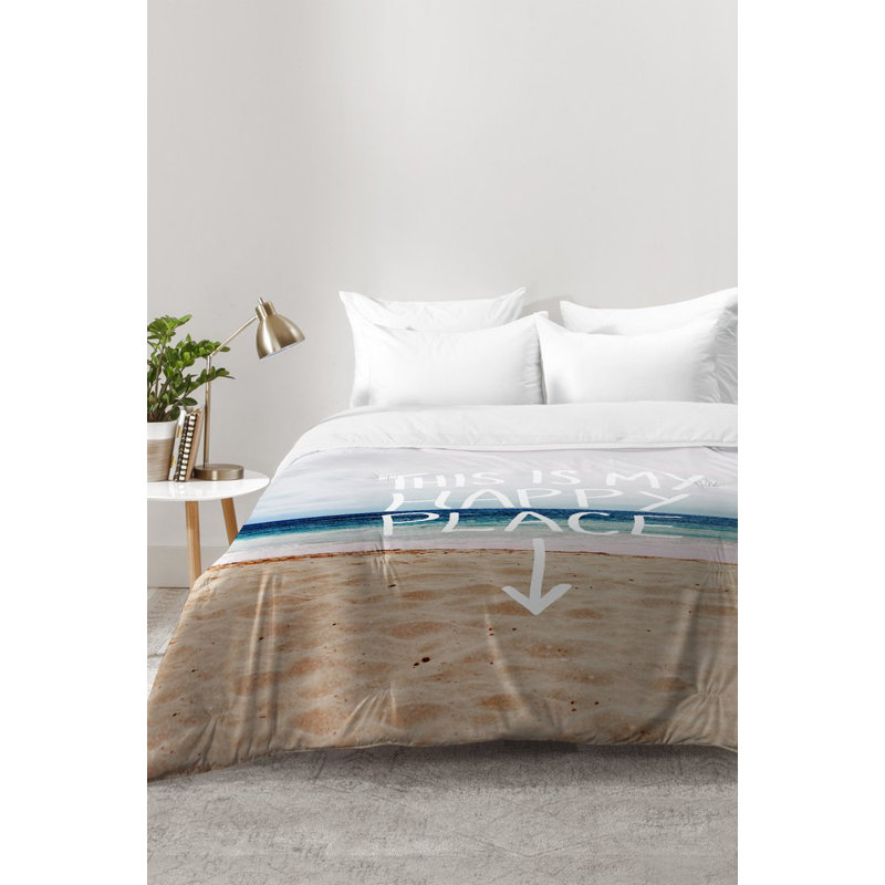 Ensemble d'édredon Leah Flores Happy Place X Beach, Édredon double / grand + 2 taies décoratives sta