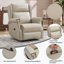 Fauteuil inclinable manuel avec massage, chaleur et cuir ciré-1369498744-1369498746