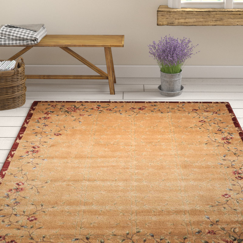 Tibbett Floral Indoor Rug, Rectangle 9'6" x 13'