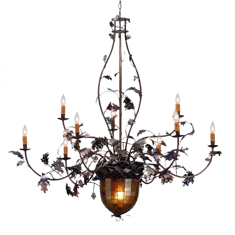 Greenbriar Oak 11 - Light Chandelier