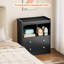 Changing Table With Pad, Modern Changing Station With 2 Drawers and 2 Open Compartments-811650128