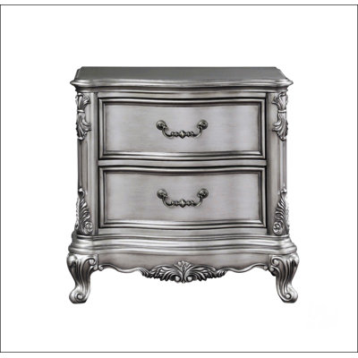 Table de chevet 2 tiroirs Traditional