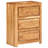  Drawer Cabinet Honey Brown Solid Acacia Wood Medium