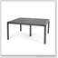 Table de salle à manger d'extérieur moderne en aluminium avec accents tissés-1924053555