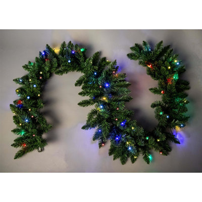 Faux Lighted PVC 78.74cm Christmas Wreath