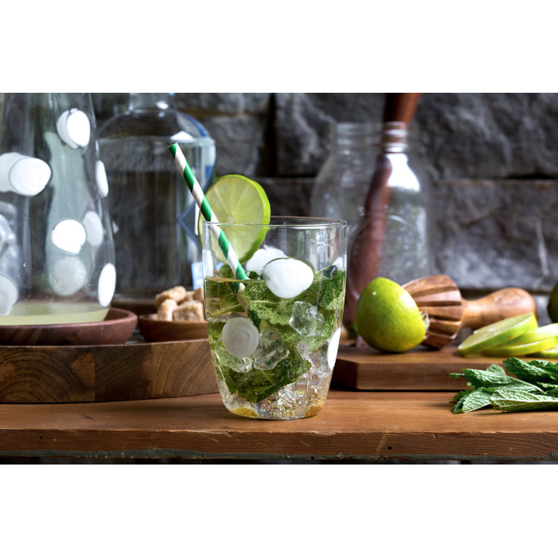 Handmade Drinking Glass, White