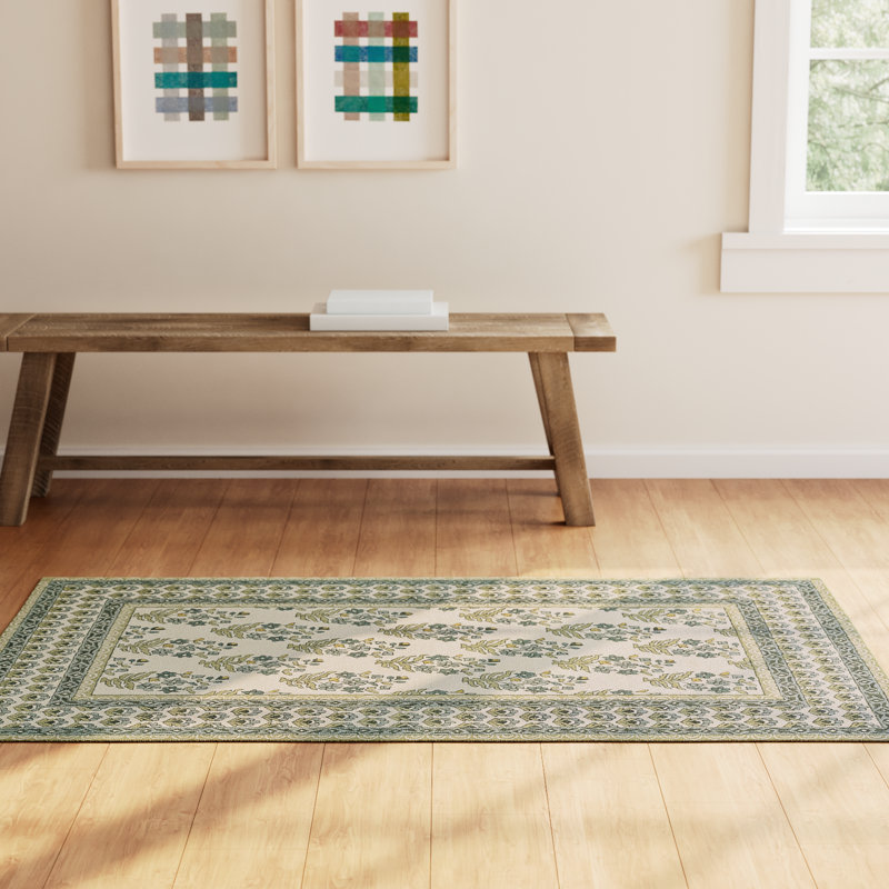 Alice Wool Floral Indoor Rug, Rectangle 5' x 7'6"