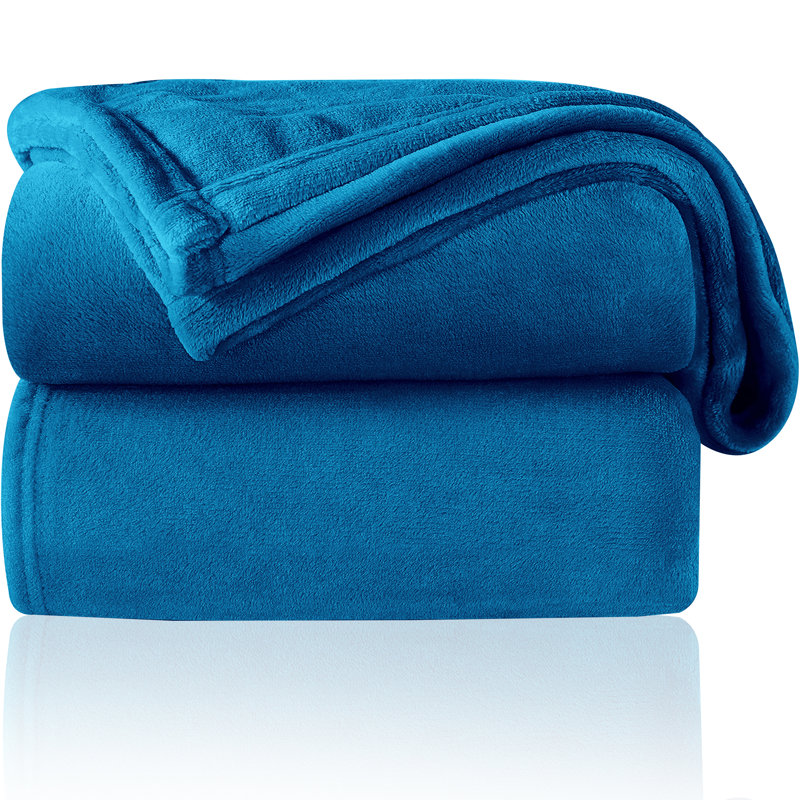 Adamczyk Machine Tufted Throw Blanket, W200 x L240cm, Teal