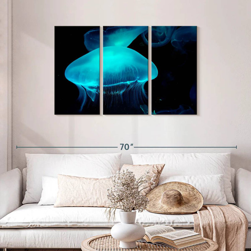 Moon Jellyfish, 28" H x 45" W