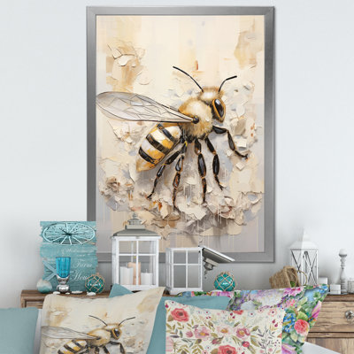 Minimalisme «Buzzing Bee I» sur toile