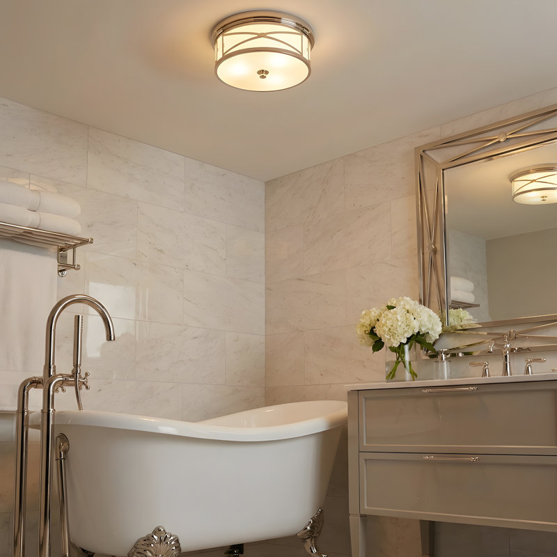 Chase 3 - Light Flush Mount, Polished Nickel