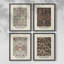 «William Morris II», ensemble de 4 reproductions encadrées-2017046636-2017046630