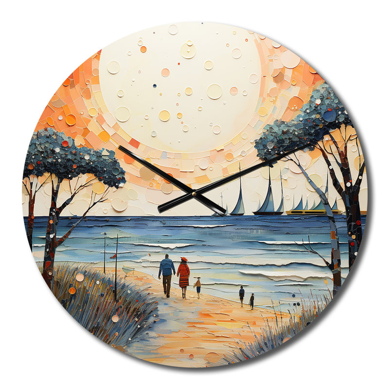 Horloge murale plage, Petit