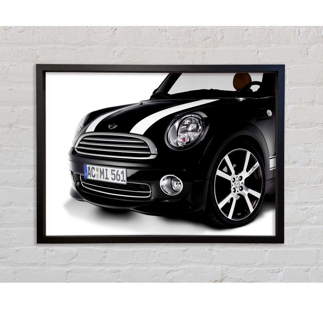 Mini Coop Front Grill - Einzelbildrahmen Kunstdrucke auf Leinwand