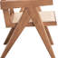 Chaise moderne moderne avec coussin confortable pour l'intérieur de la maison, pieds beiges et en bois, un espace de vie confortable