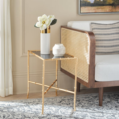 Harut 23'' Glass Top Console Table
