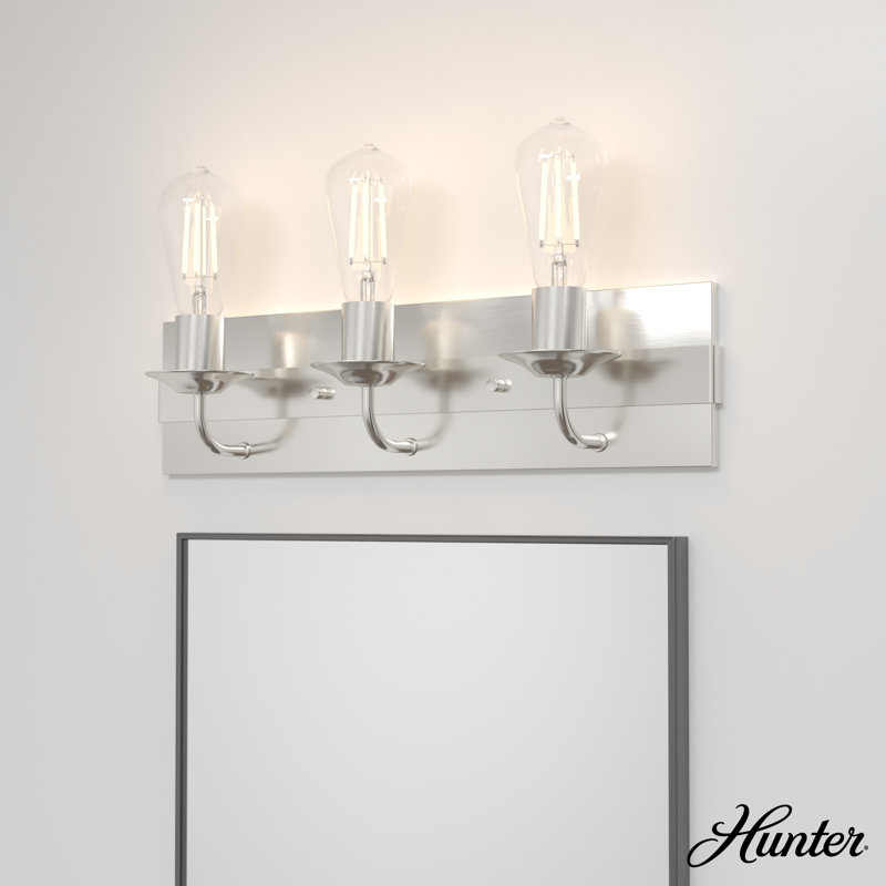 Perch Point 3 - Light Dimmable Vanity Light, Brushed Nickel
