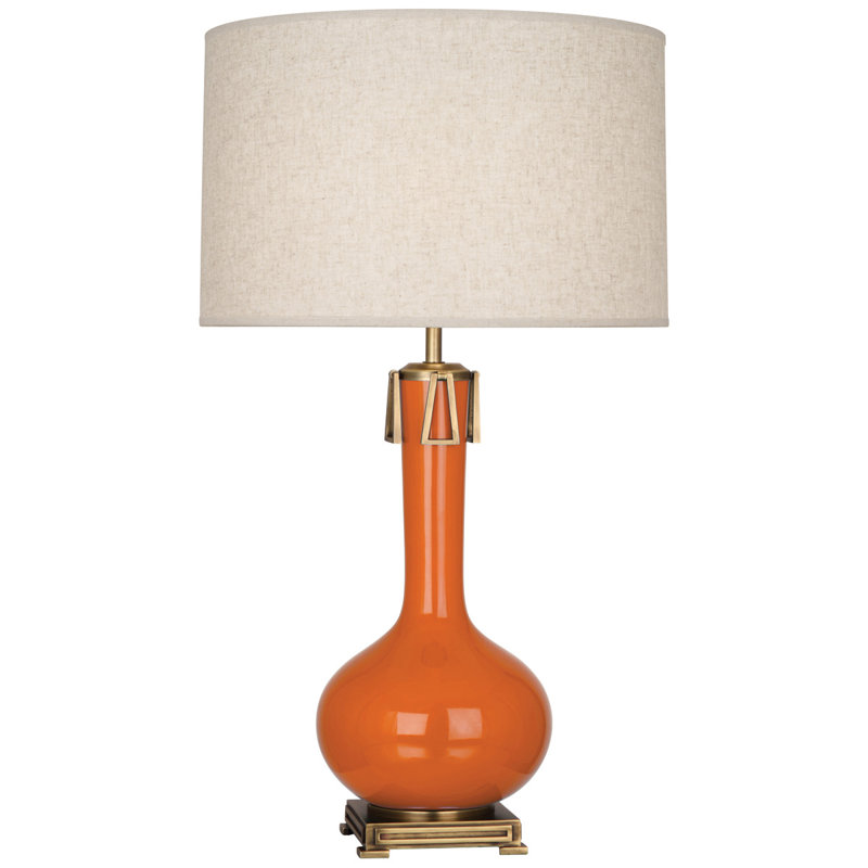 Athena Table Lamp, Pumpkin