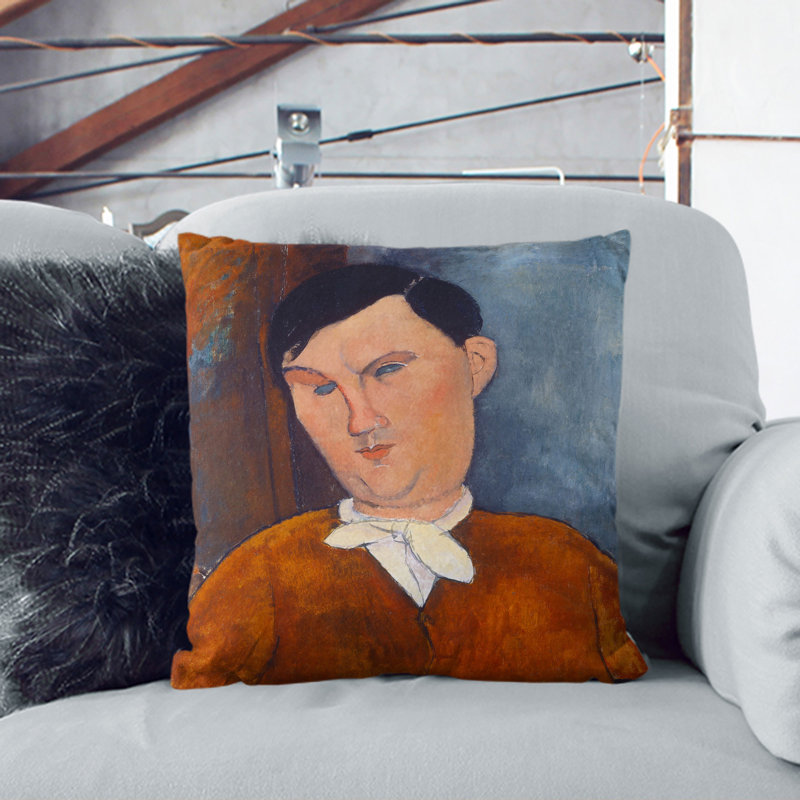 Square Cushion, 40cm H x 40cm W x 15cm D, Stone