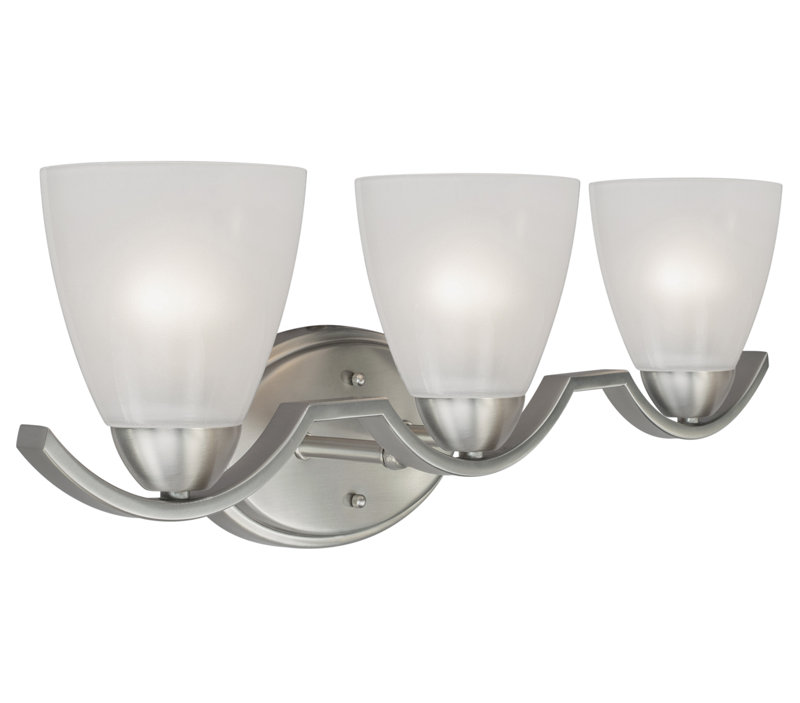 Mcgee 3 - Light Dimmable Bath Bar, Brushed Nickel
