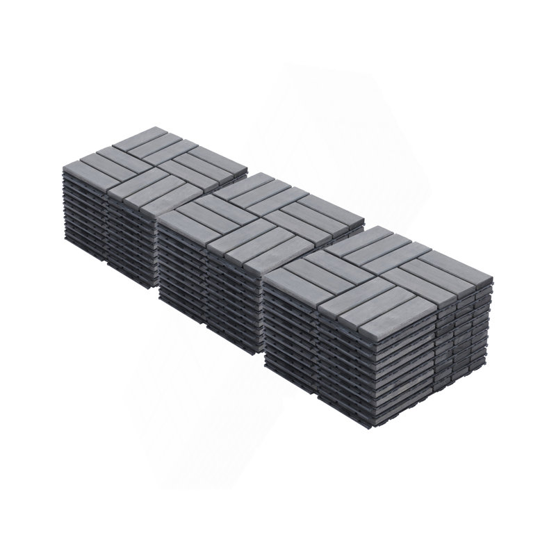 30 carreaux de terrasse à emboîtement