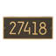 Plaque d'adresse murale 1 ligne personnalisée Hartford-1077357292-1077357302