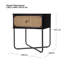 Honebein 50.2cm W Manufactured Wood Bedside Table