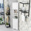Armoire de salle de bain élégante de coin avec tablettes réglables et armoire de rangement Castellane
