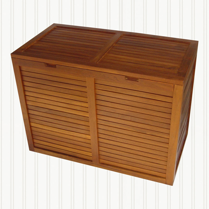 The Original Spa Double Teak Laundry or Storage Hamper