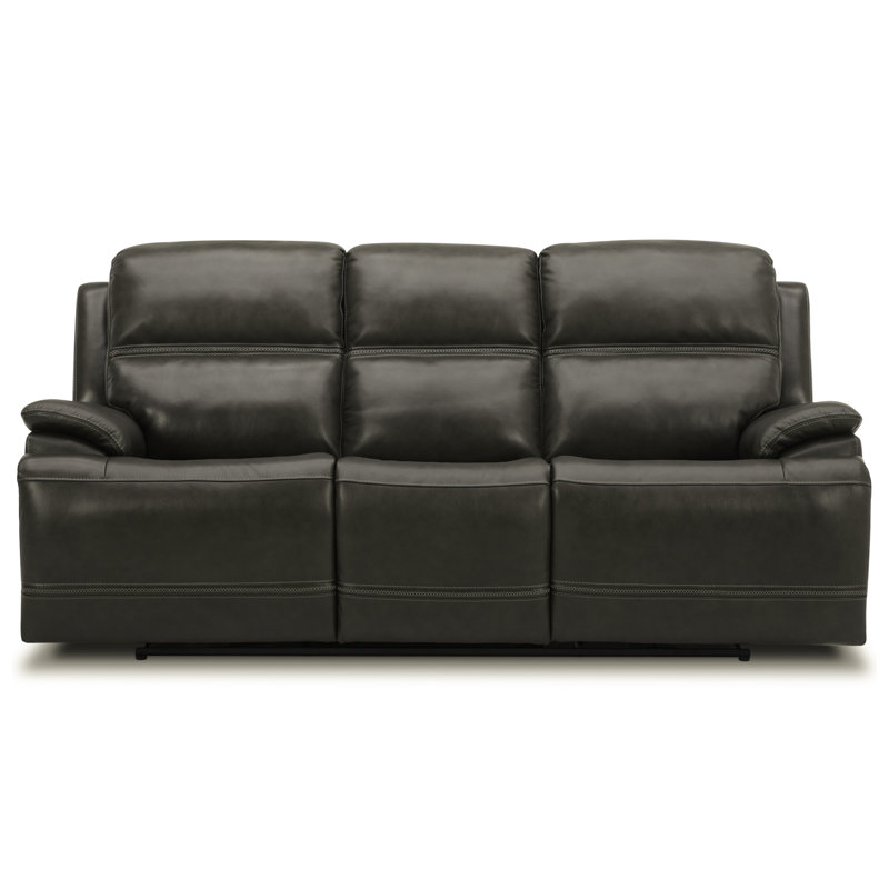 Hannya 88'' Genuine Leather Power Reclining Sofa