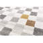 Tilly-Mae Soft low Pile Chequered Cream Rug-641753052