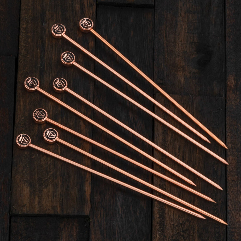 Paquet de 8 choix de cocktails XL Luckenbooth (cuivre dans une boîte cadeau), Cuivre