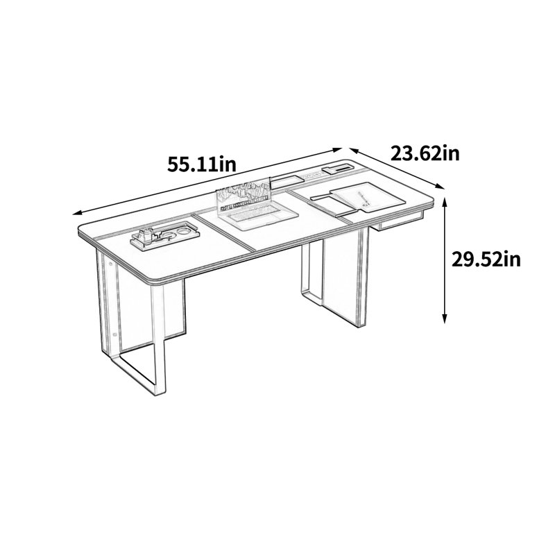 Herard, 29.52" H x 55.11" W x 23.62" D