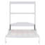 Grand lit escamotable mural avec coussin, grand (blanc)-1481586745