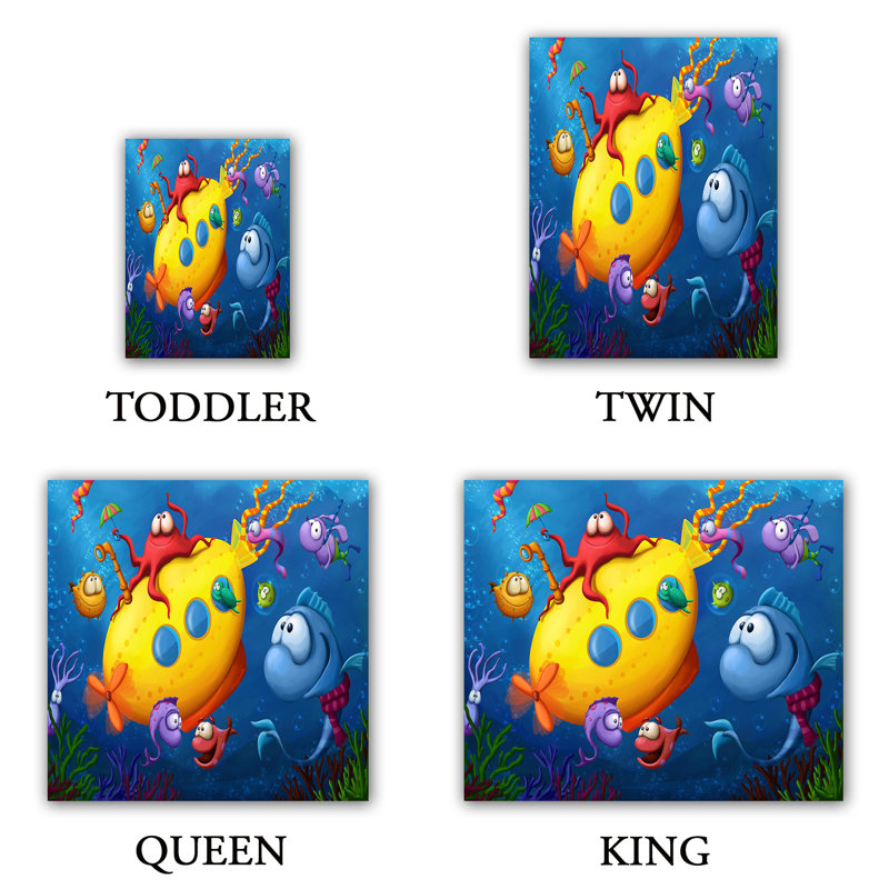  Housses de couette en microfibre Tooshtoosh Sea Life, Très grand