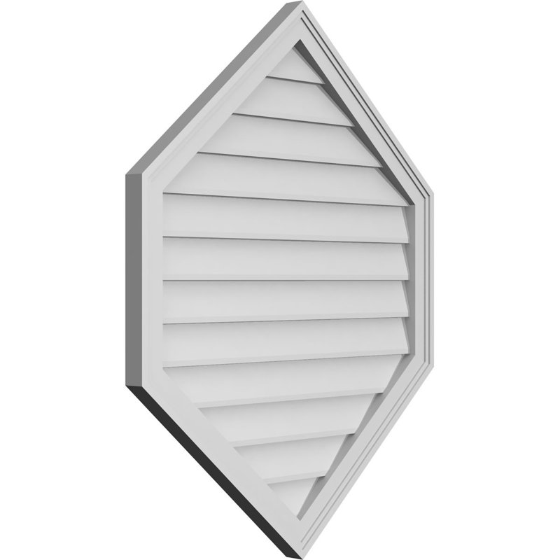 Ventilé vertical à pignon vertical en uréthane 10/12, H 1,5 po x l 30 po x L 38 po