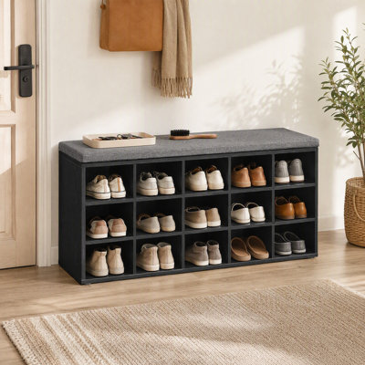 Jurina 15 Pair Shoe Storage Bench