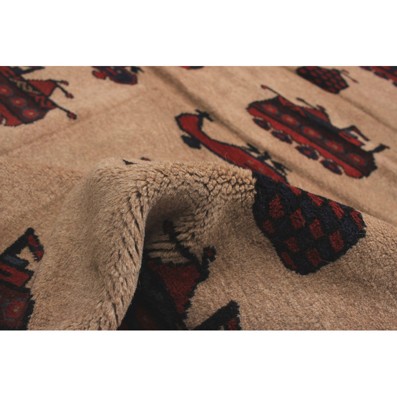 Isolde One-of-a-Kind 6'11" X 9'9" New Age Wool Area Rug in Tan