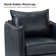 Eamor 30" Wide Faux Leather Armchair with Unique Arms(Set of 2)