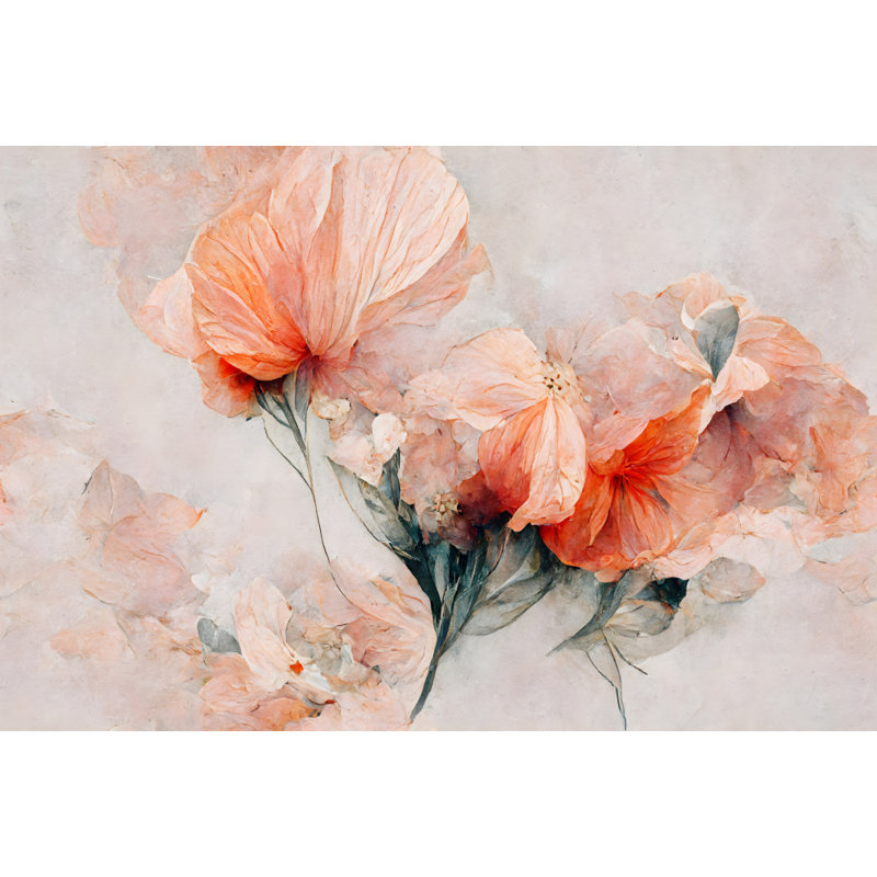 Wild Flowers On Background, 60.96 cm H x 91.44 cm W