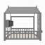 Lit Floor House avec tablette de rangement-553262013-553262011